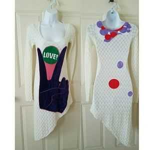 🛍 Custo Barcelona Peace Love Asymetrical Dress